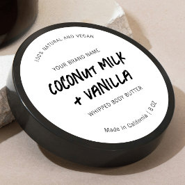 Adesivo Rótulo de produto da Lid do Jar redondo Russo Pret