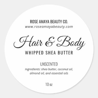 Adesivo Rótulo De Produto De Bela Spa Elegante Minimalista