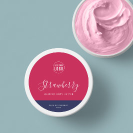 Adesivo Rótulo de Produto de Contraste de Cores Editáveis