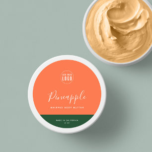 Adesivo Rótulo de Produto de Contraste de Cores Editáveis