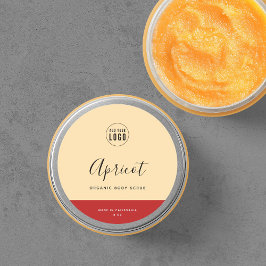 Adesivo Rótulo de Produto de Contraste de Cores Editáveis