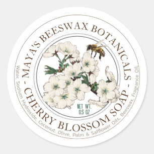 Adesivo Rótulo de Produto de Sabão Perfumado com Cera de A