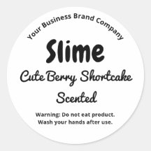 Rótulo de Produto de Slime Fofinho Simples