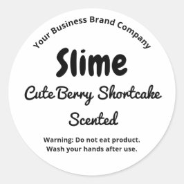 Adesivo Rótulo de Produto de Slime Fofinho Simples