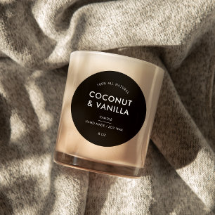 Adesivo Rótulo de produto de Vela de Embalagem Mínima Mode