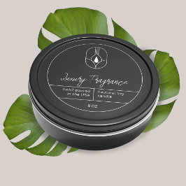 Adesivo Rótulo de Produto de Vela Moderna