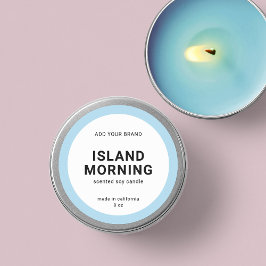 Adesivo Rótulo de Produto Minimalista e Cor Editável