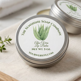 Adesivo Rótulo de produto para banho e corpo - aloe vera -