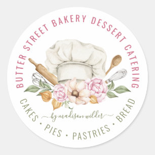 Adesivo Rótulo de Produto Utensílio de Padaria Confeiteiro
