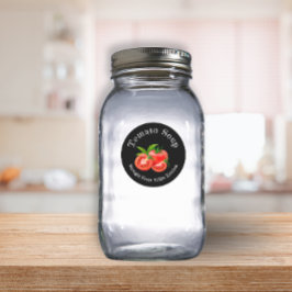 Adesivo Rótulo de Sopa de Tomate para Negócios de Enlatame