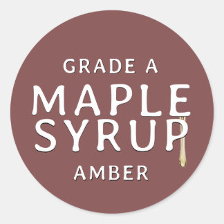 Adesivo Rótulo de tampa para FORMANDO a XAROPE de MAPLE