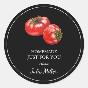 Adesivo Rótulo de tomate caseiro feito para você