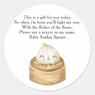 Adesivo Rótulo de Vela de Oração Dupla Chinesa