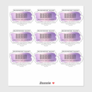 Adesivo Rótulo de Velas de Soja Transparente Holográfico R