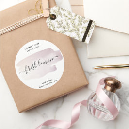 Adesivo Rótulo de velas Rótulo de jarro cor-de-rosa esfare