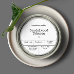 Adesivo Rótulo de Vintage Minimalista da Vela<br><div class="desc">A simples vintagem inspirou design para as etiquetas de velas personalizadas. Personalize-o para si mesmo!</div>