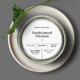 Adesivo Rótulo de Vintage Minimalista da Vela