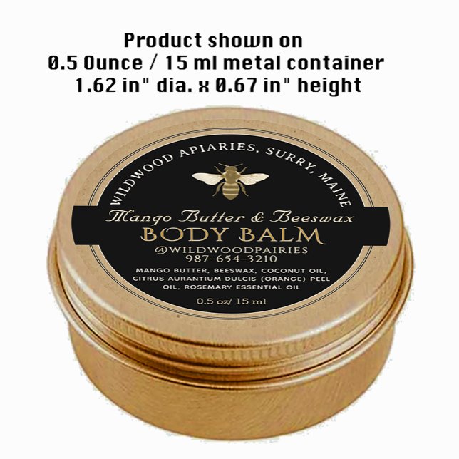 Adesivo Rótulo do balão de cera de abelhas do KRAFT (Criador carregado)