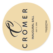 RÓTULO DO CÍRCULO VESTIDO DE BOLA INAUGURAL DA CHA