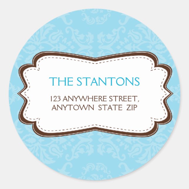 Adesivo RÓTULO DO ENDEREÇO PERSONALIZADO: Dano divino 4B (Frente)