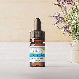 Adesivo Rótulo do Fragrante de Óleos Essenciais do Chamomi