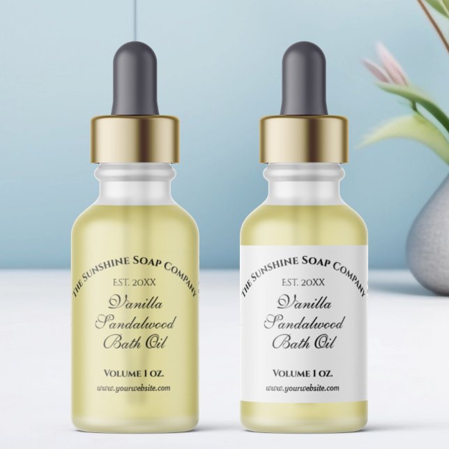 Adesivo Rótulo do Frasco do conta-gotas à prova de água br (Criador carregado)