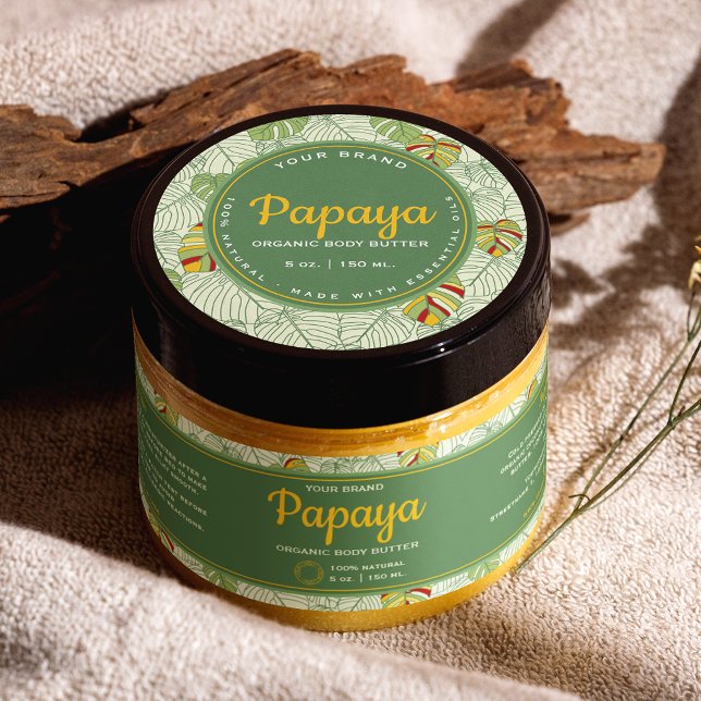 Adesivo Rótulo do Jar Cosmético do Circuito Retroativo de  (Circle cosmetics jar lid label and matching wrap-around label (available in the shop))