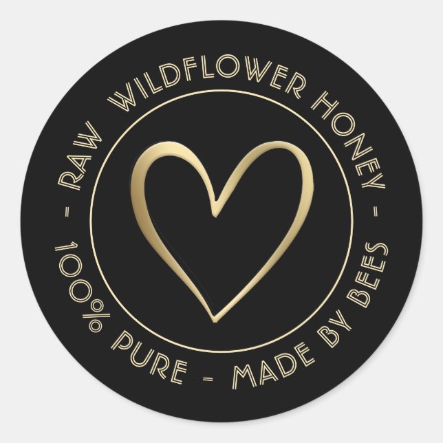 ADESIVO RÓTULO DO JAR DE MALHA - 100% PURO FEITO POR ABELH (Frente)