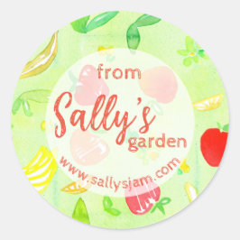 Adesivo Rótulo Do Jardim Do Produto