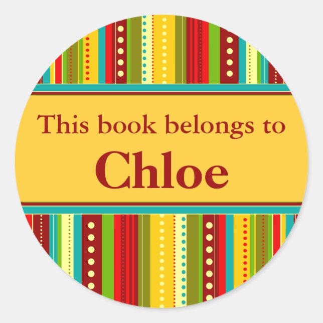 Adesivo Rótulo do Livro de faixas de outono (Frente)