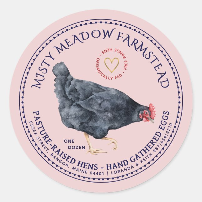 ADESIVO RÓTULO DO MINIPRODUTO OVOS ORGÂNICOS COM CORAÇÃO (Frente)