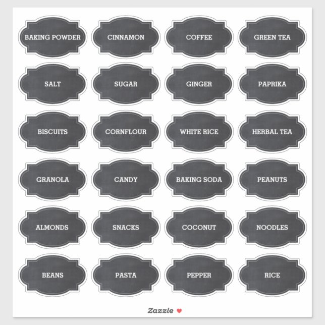 Adesivo Rótulo do Pantry do Estilo de Quadro de Conversaçã (Folha)