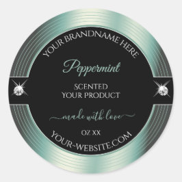 Adesivo Rótulo do Produto Brilhante Brilhante Noble Black