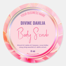 Rótulo do Produto de Quadro de Gradação Floral Cor