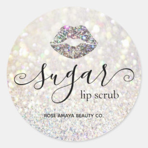 Adesivo Rótulo do Produto Lip De Açúcar Lípico Diamond