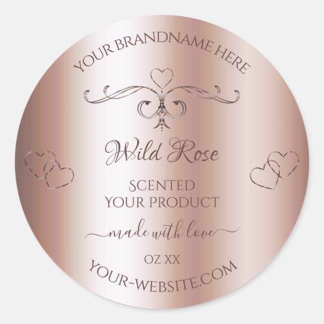 Adesivo Rótulo do produto Ouro Luxuriano Rótulo do Rosa Or (Frente)