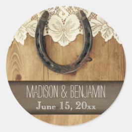 Adesivo Rótulo do Selo do Vedante de Casamento de Ferradur