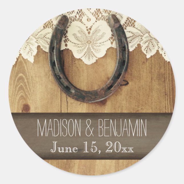 Adesivo Rótulo do Selo do Vedante de Casamento de Ferradur (Frente)