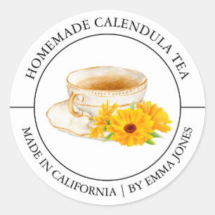Adesivo Rótulo do Tea Modern do Calendário