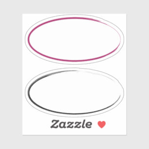 Adesivo Rótulo do Traço do Pincel