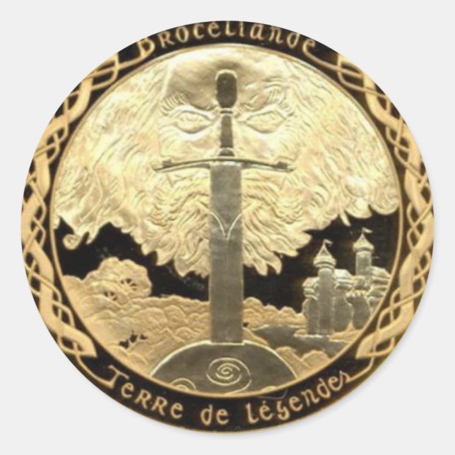 Adesivo Rótulo do Vinho Camelot (Frente)