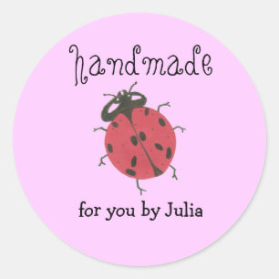 Adesivo rótulo "Feito à mão"