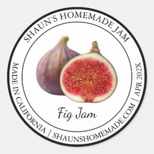 Adesivo Rótulo Fig Jam Modern
