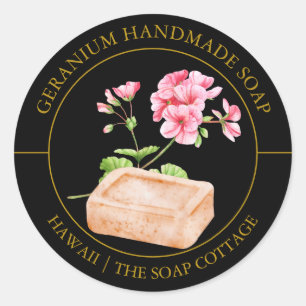 Adesivo Rótulo Geranium Soap