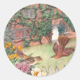 Adesivo Rótulo ilustrado de algodão para jardins de algodã