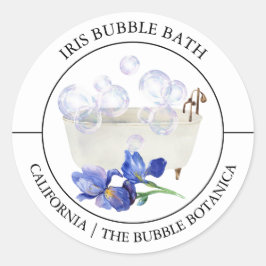 Adesivo Rótulo Iris Bubble Bath
