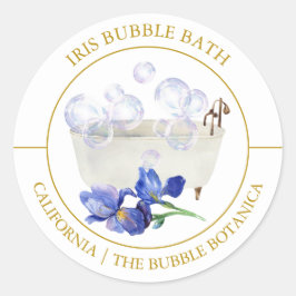 Adesivo Rótulo Iris Bubble Bath