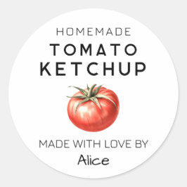 Adesivo Rótulo Ketchup de tomate casado