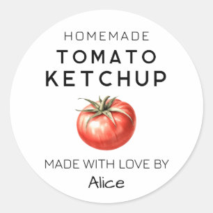Adesivo Rótulo Ketchup de tomate casado