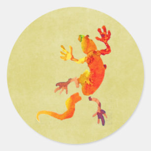 Adesivo Rótulo lagarto de lagartixa da fauna selvagem